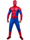 Adult Spider-Man Brand New Day deluxe muscle-padded jumpsuit costume with mask