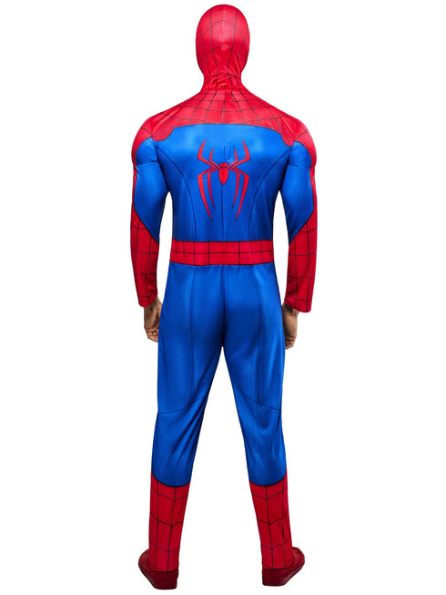 Adult Spider-Man Brand New Day deluxe muscle-padded jumpsuit costume with mask