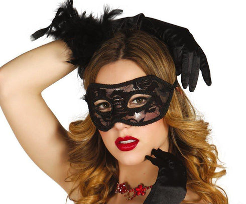 Ladies Baroque Black Mask
