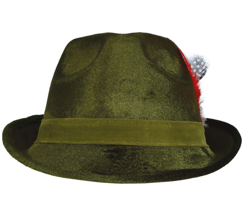 Tidal Hat with Feather, Velvet