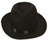 Black Fabric Gangster Hat