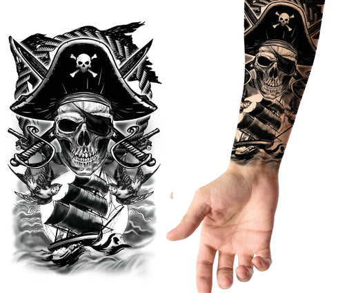 Pirate Tattoo 14x30 cm