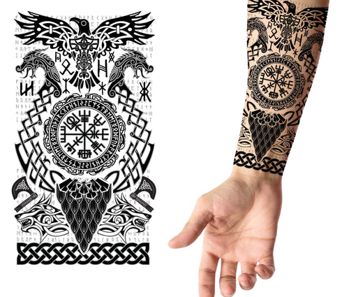 Viking Tattoo 14x30 cm