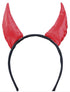 Demon Headband, Red, Fabric