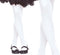 Kids plain white tights age 7-10 years for fancy dress, ballet and angel costumes