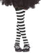 Child White Striped Tights