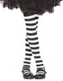 Child White Striped Tights