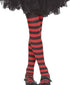 Child Red Striped Tights