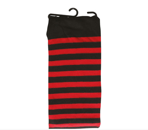 Child Red Striped Tights