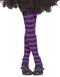 Child Lilac Striped Tights