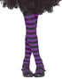 Child Lilac Striped Tights