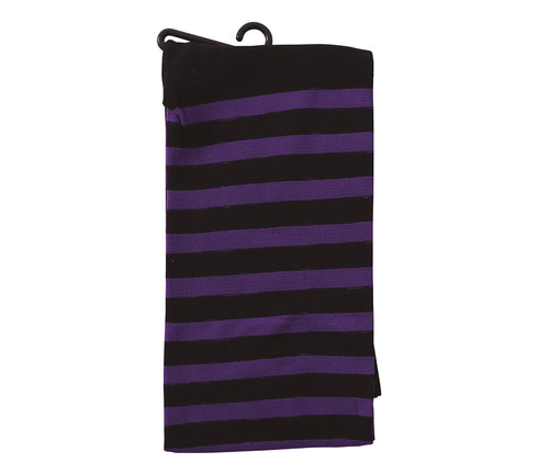 Child Lilac Striped Tights