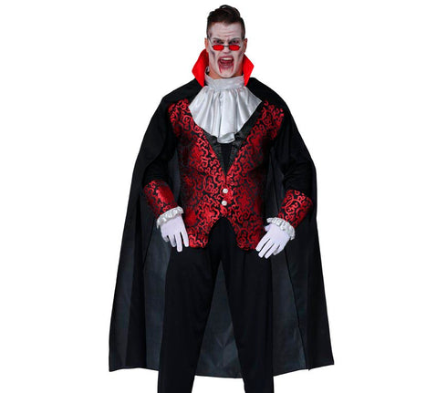 Long black cloak 140cm for vampire, grim reaper, witch and Halloween costumes