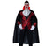 Long black cloak 140cm for vampire, grim reaper, witch and Halloween costumes