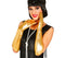 Long gold metallic evening gloves 40cm for glam, burlesque and Egyptian costumes