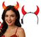 Light up red devil horns tiara headband for Halloween she-devil costume
