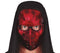 Red Field Hockey Mask With Hood
