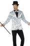 Sequin Jacket, Mens, Silver