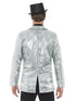 Sequin Jacket, Mens, Silver