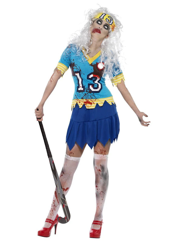 High School Horror Zombie Hockey Player Costume