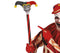 Harlequin jester stick cane 90cm for jester, clown and circus costumes