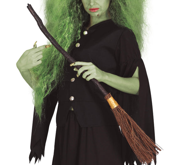 Witch broomstick 90cm prop for witch, wizard and Halloween costumes