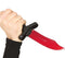 Fake bloody knife 25cm plastic prop for horror Halloween costumes