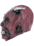 Red devil demon latex overhead mask with horns and fangs