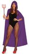 Purple Velvet Hooded Cape - Adult