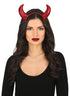 Demon Horns Headband, Red