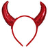 Demon Horns Headband, Red