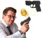 17cm rubber band toy gun for kids party bags and cops and robbers play