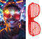 LED light up shutter shade party glasses, assorted colours
