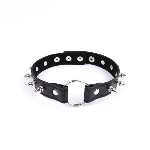 Collar Choker Necklace, Spikes