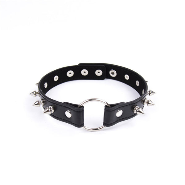 Collar Choker Necklace, Spikes