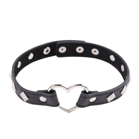 Heart Collar Choker Necklace