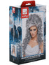 Grey Medeia witch beehive wig with long curls for Halloween
