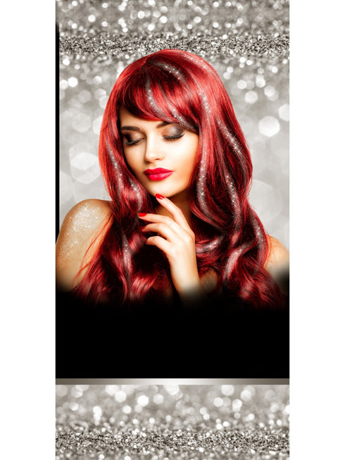 Smiffys Make-Up FX silver glitter hair and body spray 75ml can