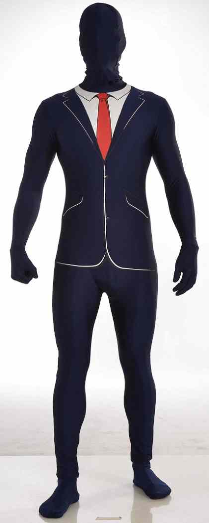 Tuxedo Lycra Bodysuit Costume