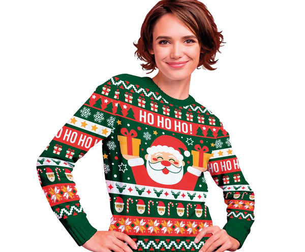 "Ho Ho Ho" Christmas Female Sweater
