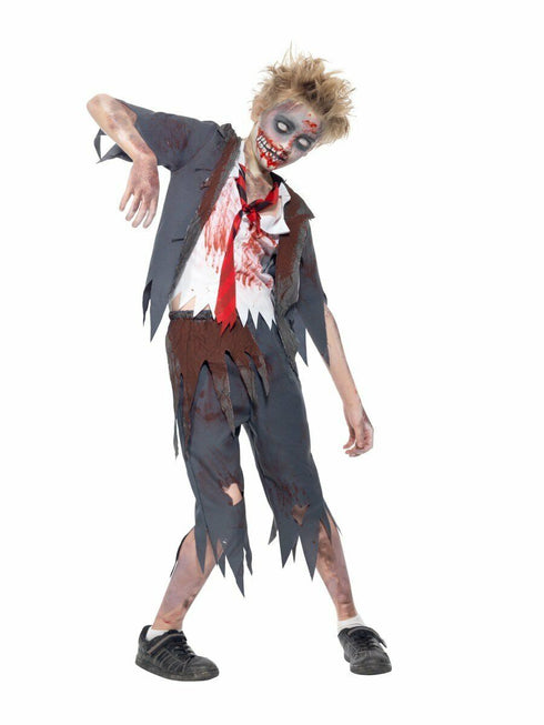 Zombie School Boy Child Costume