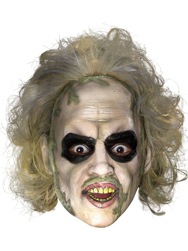 Official Beetlejuice mask with wild attached hair and decayed skin detail