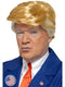 Blonde swept-back president style fancy dress wig