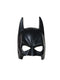 Adult Batman moulded black half mask with bat ears, official DC Comics