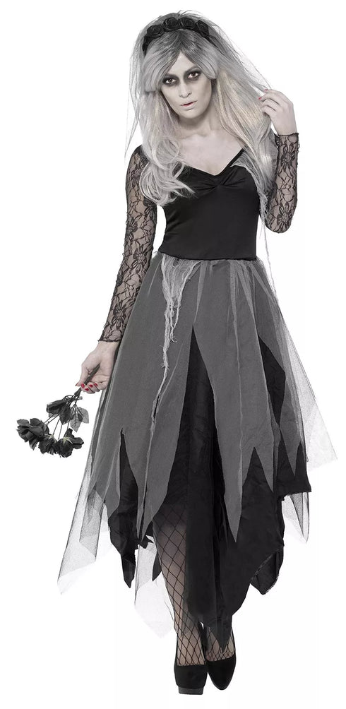 Graveyard Bride Costume, Black