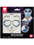 Smiffys Make-Up FX, Day Of The Dead Kit, Aqua