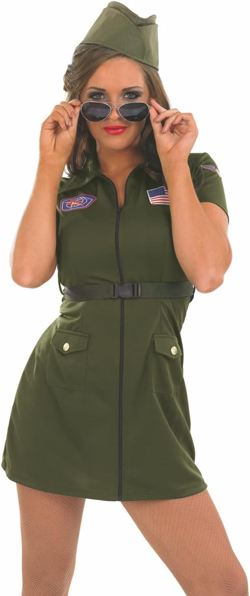 Womens Fighter Pilot Deluxe Costume