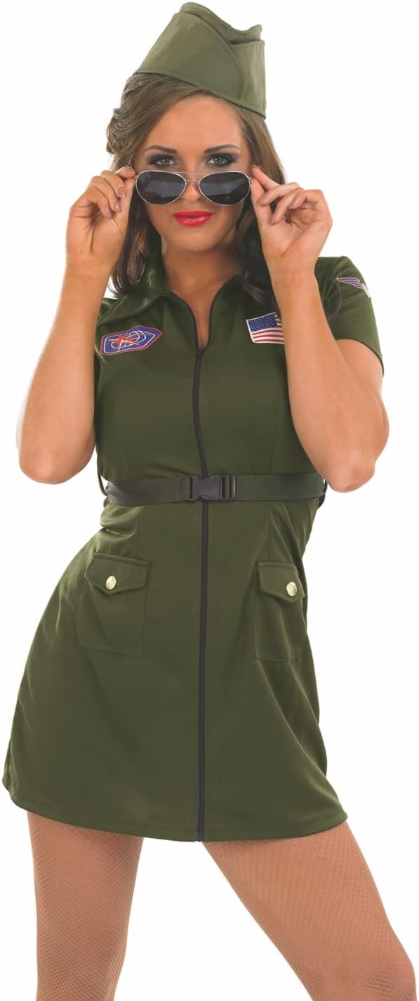 Womens Fighter Pilot Deluxe Costume