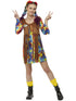 Smiley Hippy Dress, Multi-Coloured Costume
