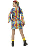 Smiley Hippy Dress, Multi-Coloured Costume